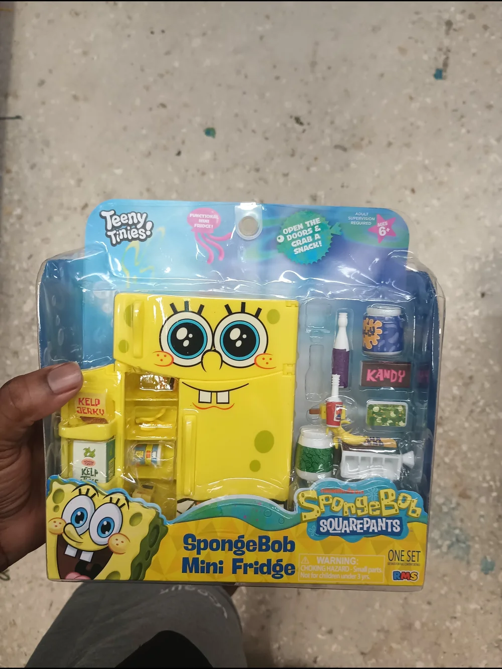 SquarePants Yellow Mini Fridge Playset - Teeny Tinies
